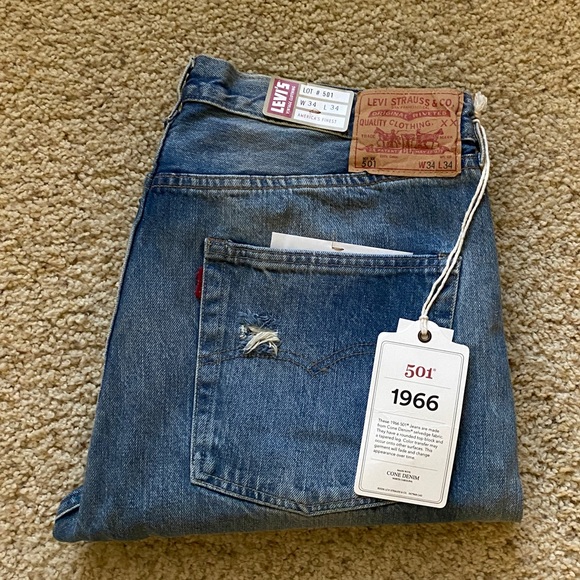 Men’s 1966 Levi’s 501 Jeans - Picture 3 of 6